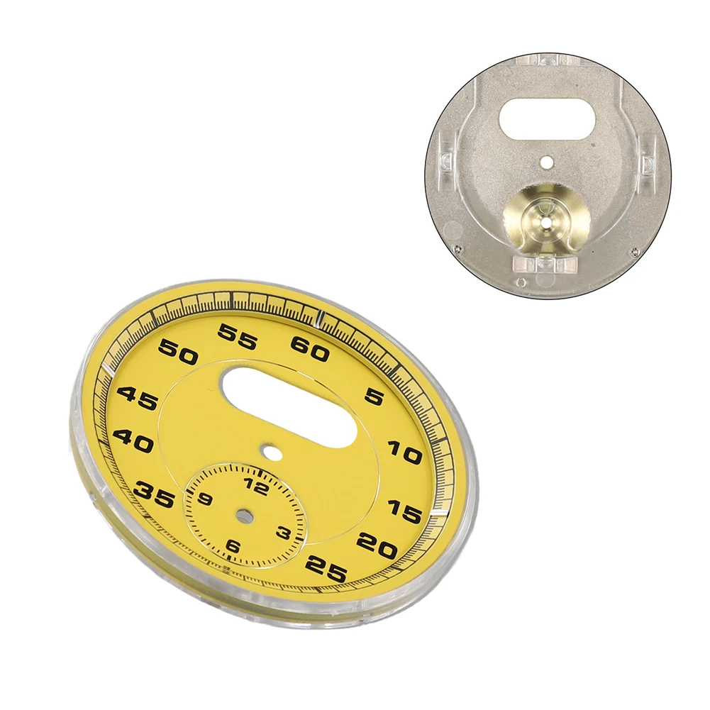 For Dial Clock Gauge Chrono Metal Yellow Replacement For For Porsche For 911 Carrera 991 997 For Cayenne 958 For Panamera 970 Fo
