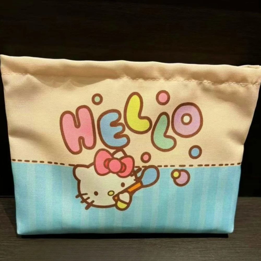 

Милая косметичка Hello Kitty контрастных цветов, женский клатч на молнии с рисунком кота, женский универсальный органайзер для путешествий