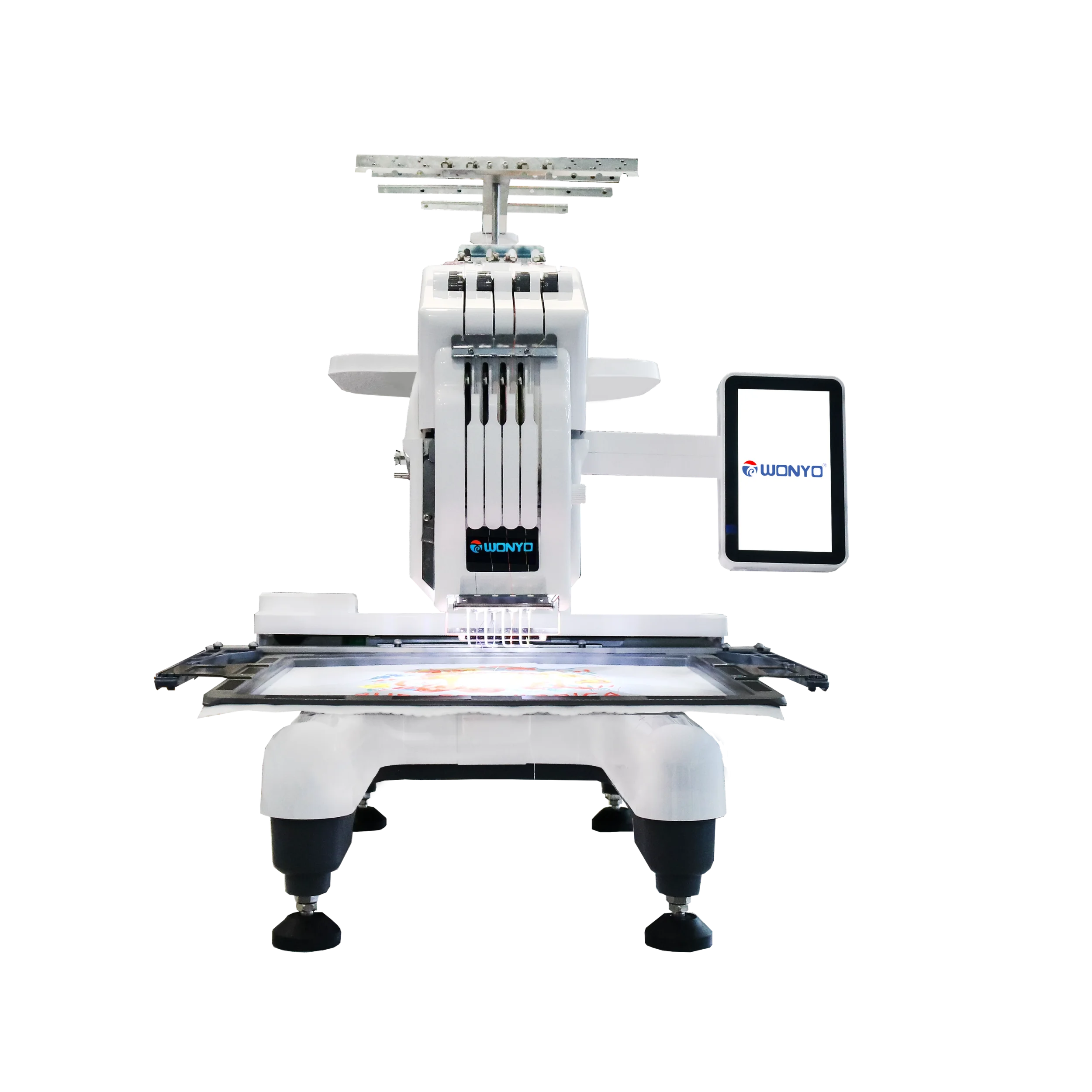 WONYO NEST4 2026 New Model Home Use 1 Head 4 Needles Computerized T-shirt Flat Embroidery Machine