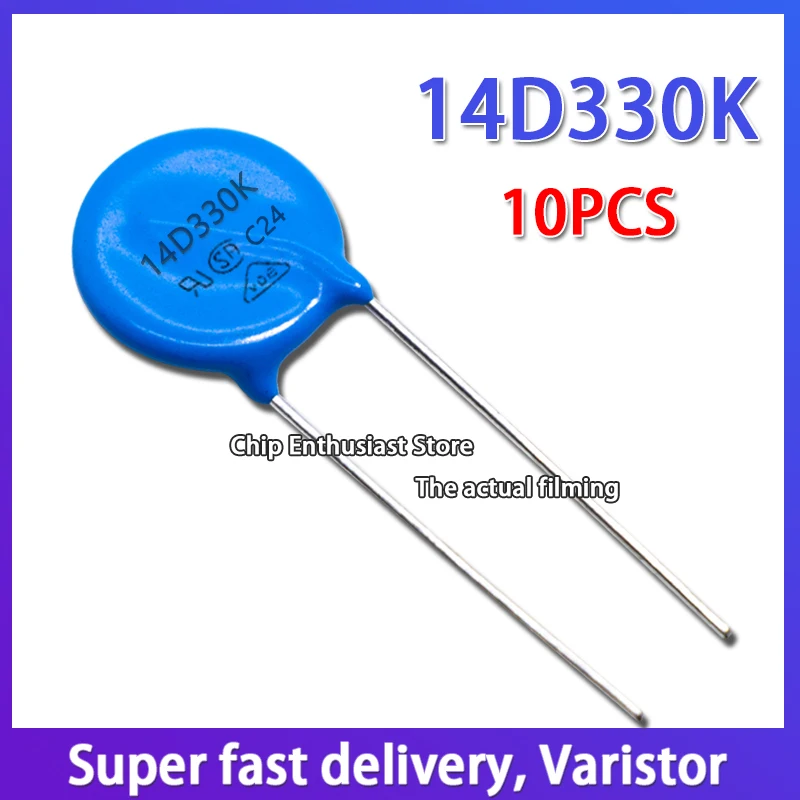 10 pces varistor 14d561k 561kd14 na linha diâmetro do varistor 14mm dip-2 560v