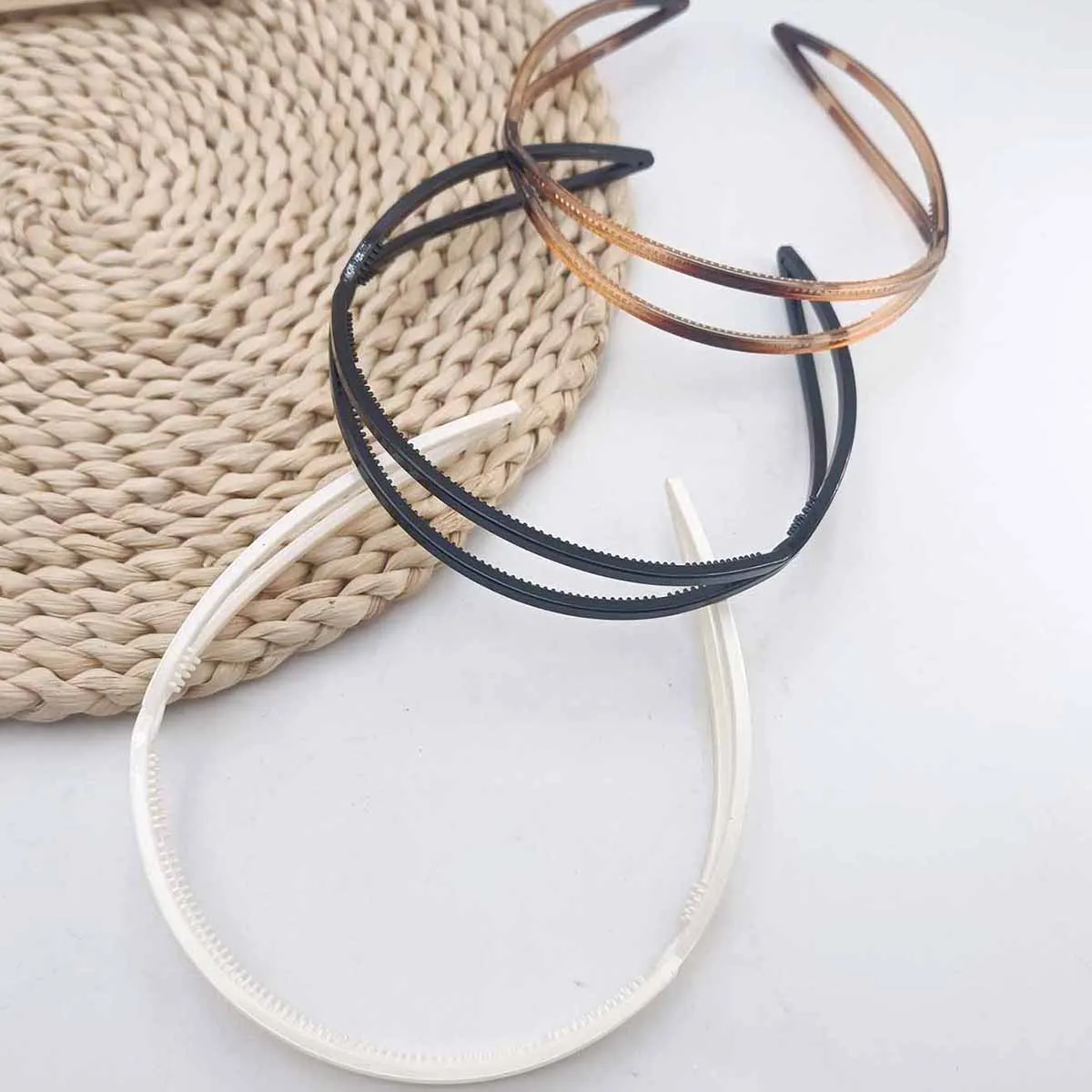1/3 PCS Oval Stirnband Elastische Haar Hoops Frauen Stirnbänder Haarband Mädchen Mode Koreanische Kopfbedeckungen Kaffee Zubehör – Detail 5