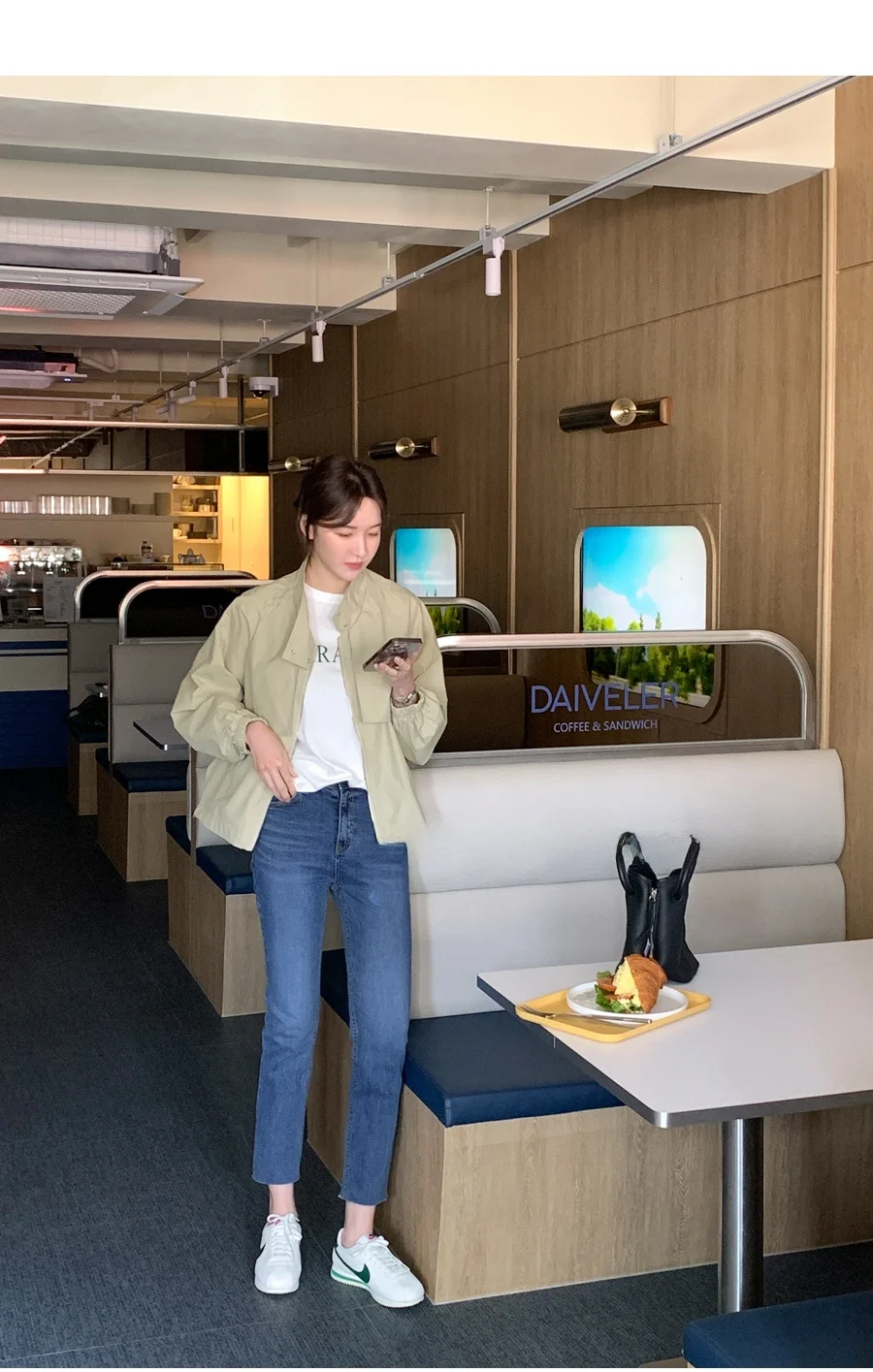 

Эластичные джинсы для похудения с высокой талией, высококачественный заказ, джинсовые брюки для маленьких ног, универсальные девять очков, застежка-молния