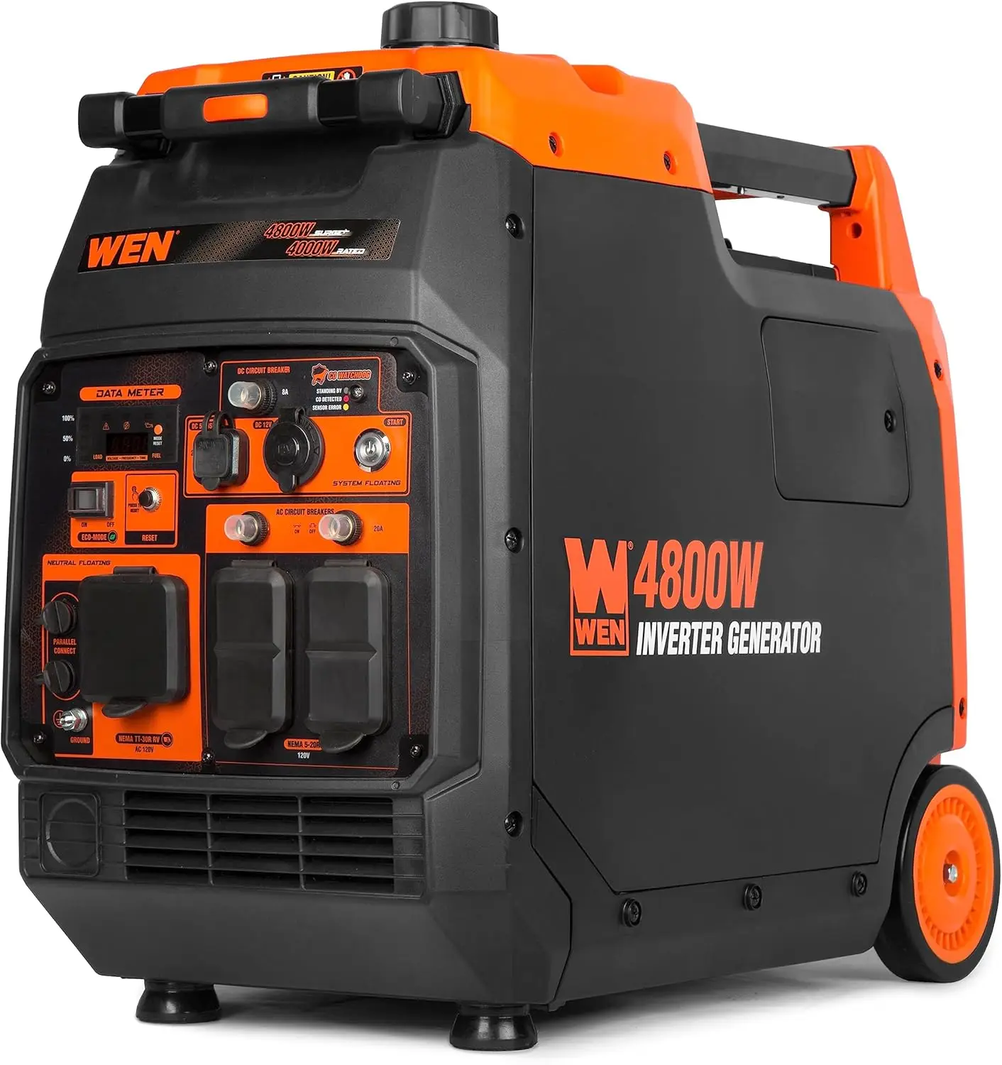 4800-Watt Portable Inverter Generator Electric Start RV-Ready Quiet and Lightweight with Fuel Shut Off and CO Watchdog (56480iX)