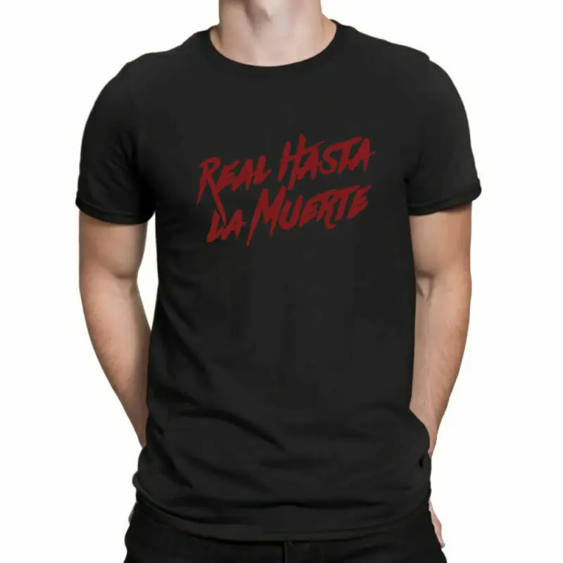 

New Real Hasta La Muerte Camisa T-Shirt Rock Music Hip Hop Rapper Tee Cotton Top