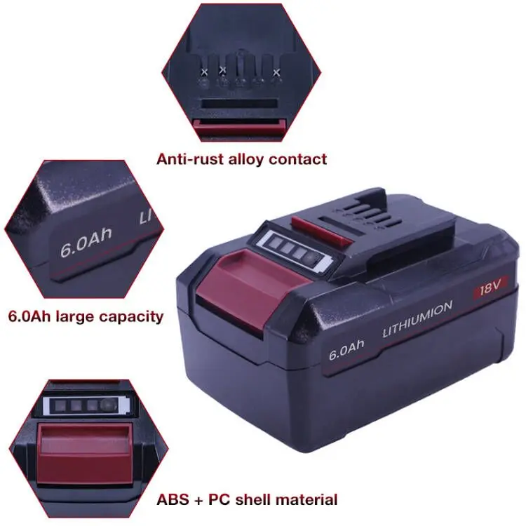 6000mAh 18V Li-ion Replacement EIN18C2 Battery for EINHELL Power X-change PX-BAT4 PX-BAT52 PXBP-600 PXBP-300 TE-HD18Li TE-RS18Li