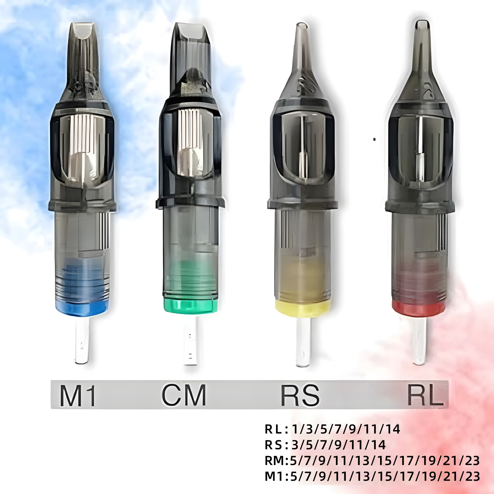 Agujas de Cartucho para Tatuaje POSEIDON V2, 10 Unidades, Desechables, Seguras, RL RS RM M1, Agujas de Cartucho para Tatuaje en Oferta, Color Morado