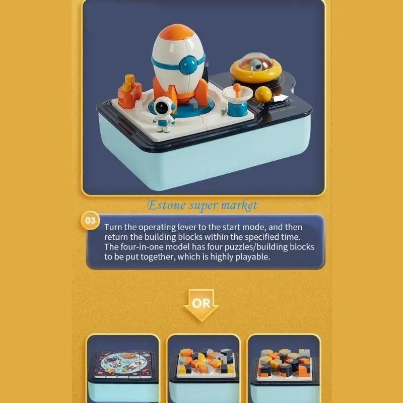 090B العد التنازلي لعبة موضوع الفضاء للأولاد أداة بناء نموذج تفكيك موضوع الفضاء #4