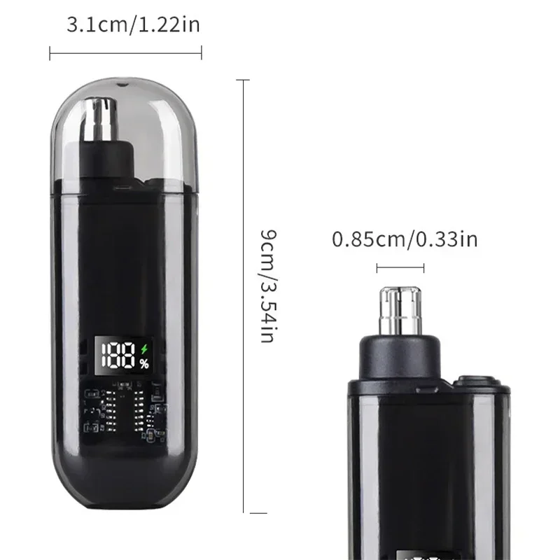 المحمولة T9 مقص الشعر جهاز شعر الأنف صديقها هدية USB شحن قص الشعر الكهربائية المتقلب للرجال أداة العناية بالوجه