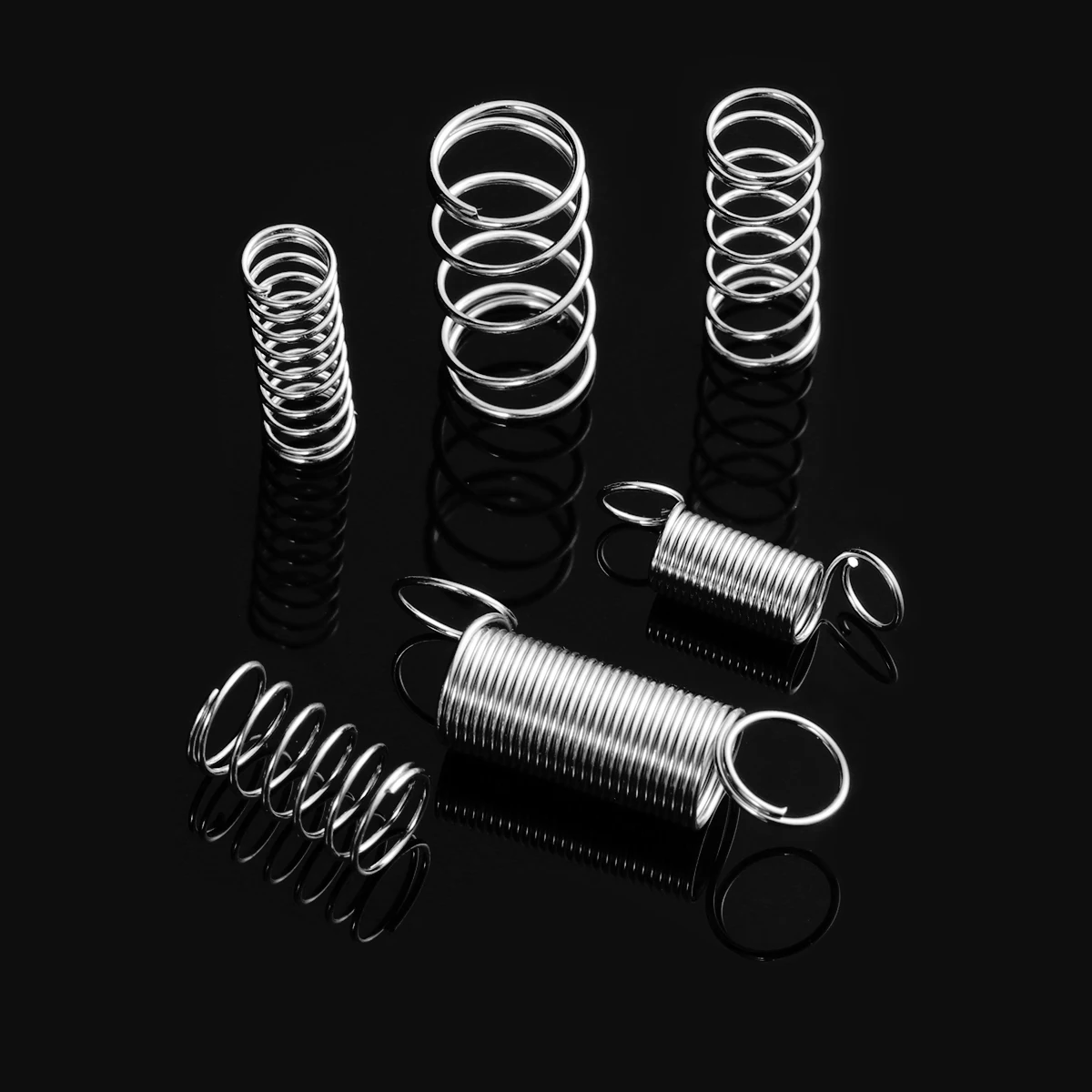 

200pcs Spring Assortment Galvanized Spiral Springs for Automotive Appliances Electronics Tools Equipment Replacement Parts Fits