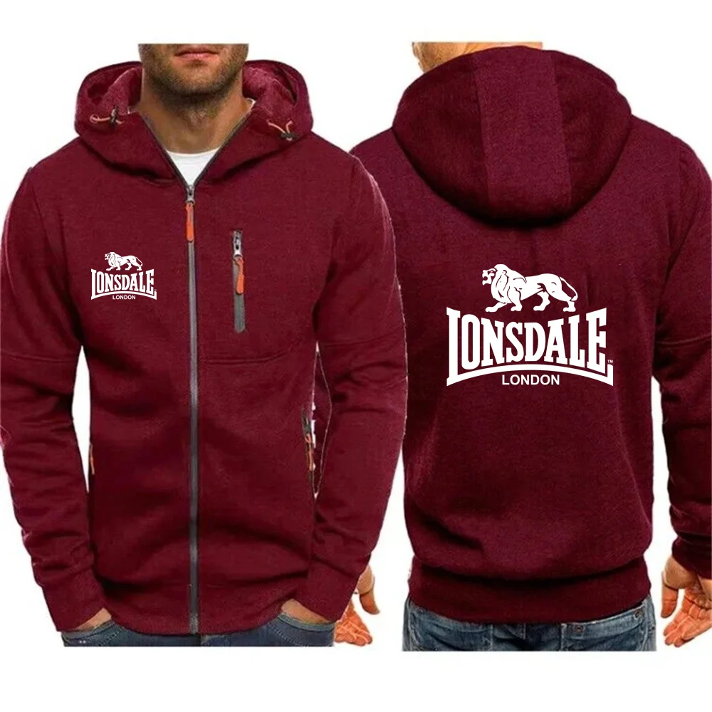 LONSDALE 2024 Spring and Autumn Men's High Quality Hoodie Fashion Loose Hoodie Casual Sports Shirt Street Men's Clothing