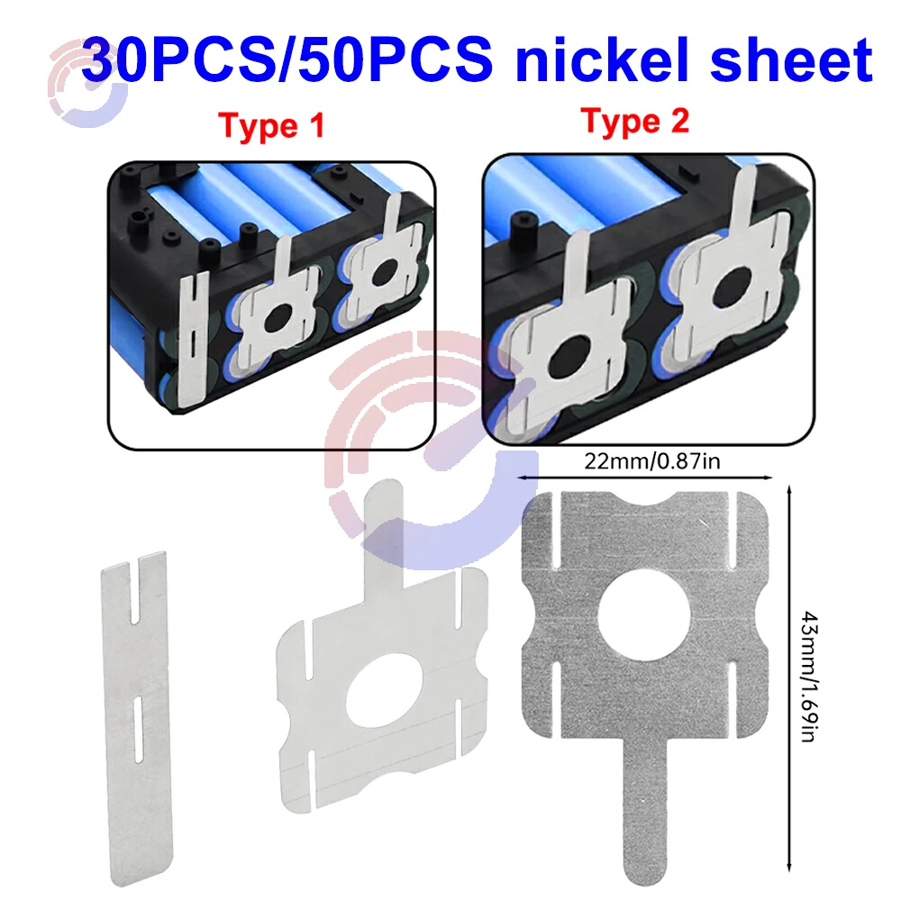 

Nickel Sheet Lithium Bbattery Pack Spring Connector Polygonal Battery Pack Sheet For Spot Welding Connection Sheets 0.18mm