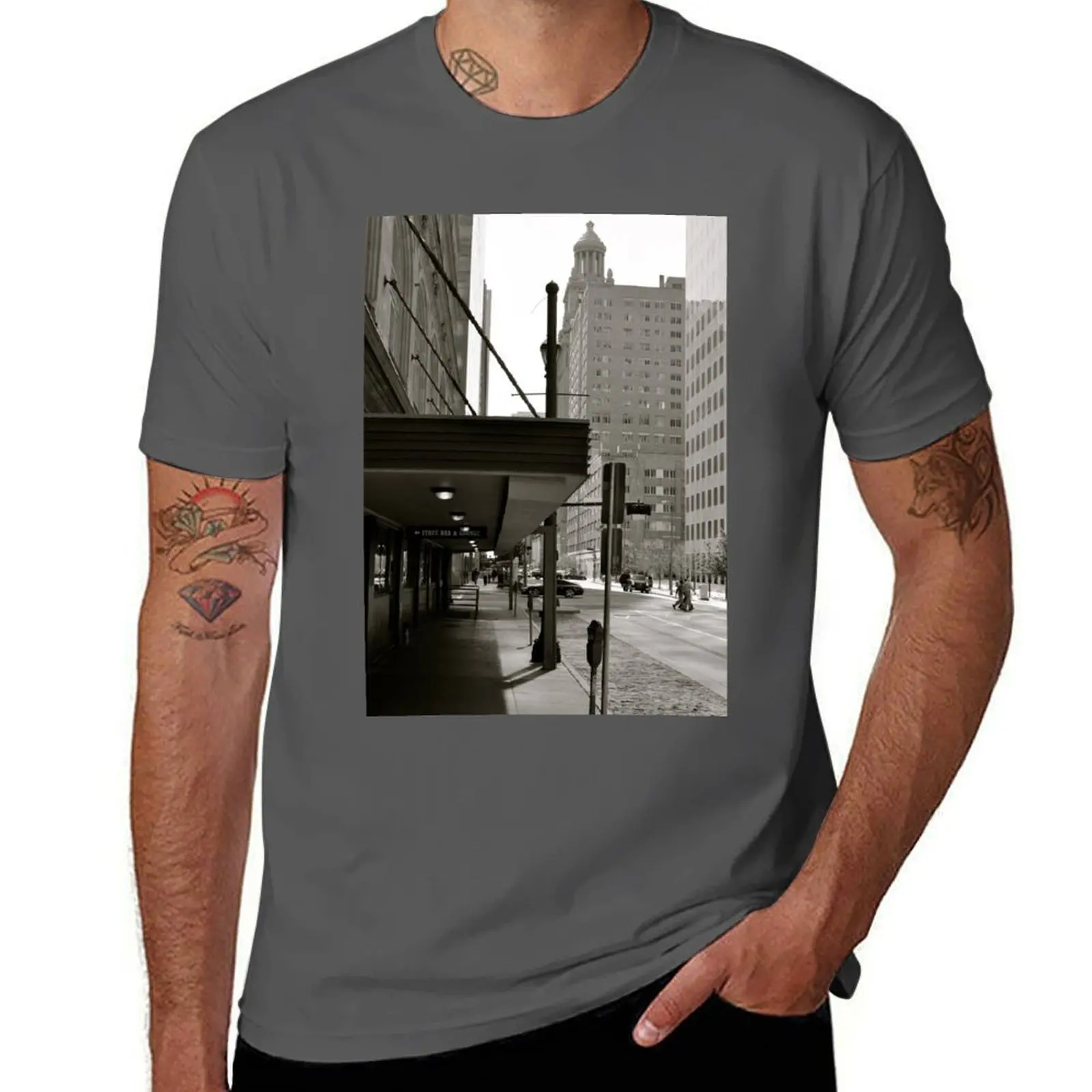 

Downtown Houston T-Shirt Work Duty Casual T-Shirt