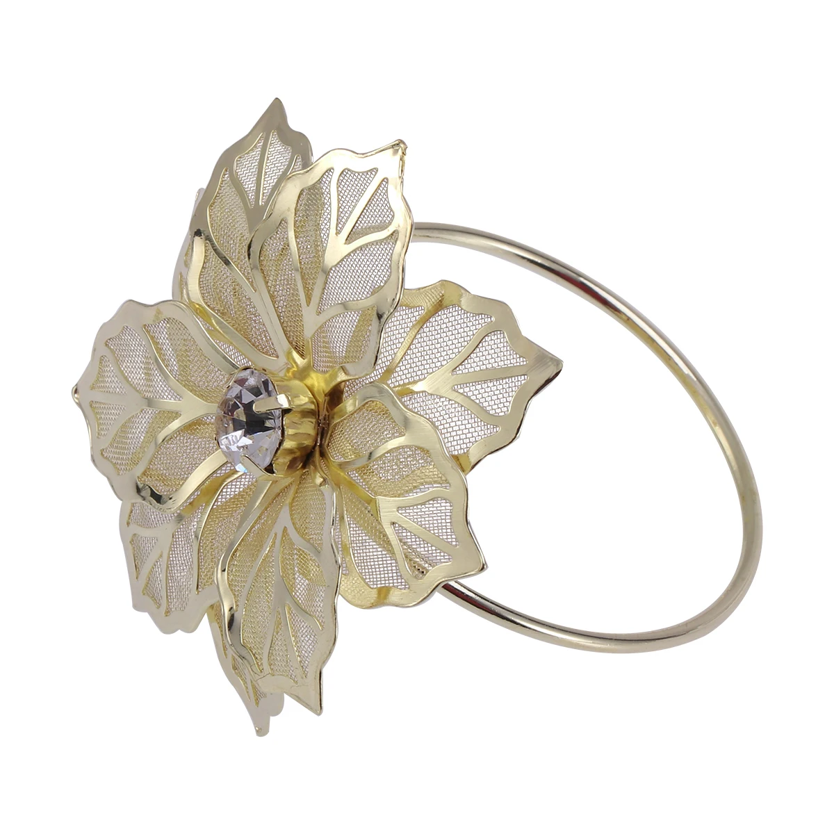 

Floral Napkin Rings Elegant Table Decor for Wedding Banquet Birthday Party Serviette Holder High Quality Durability
