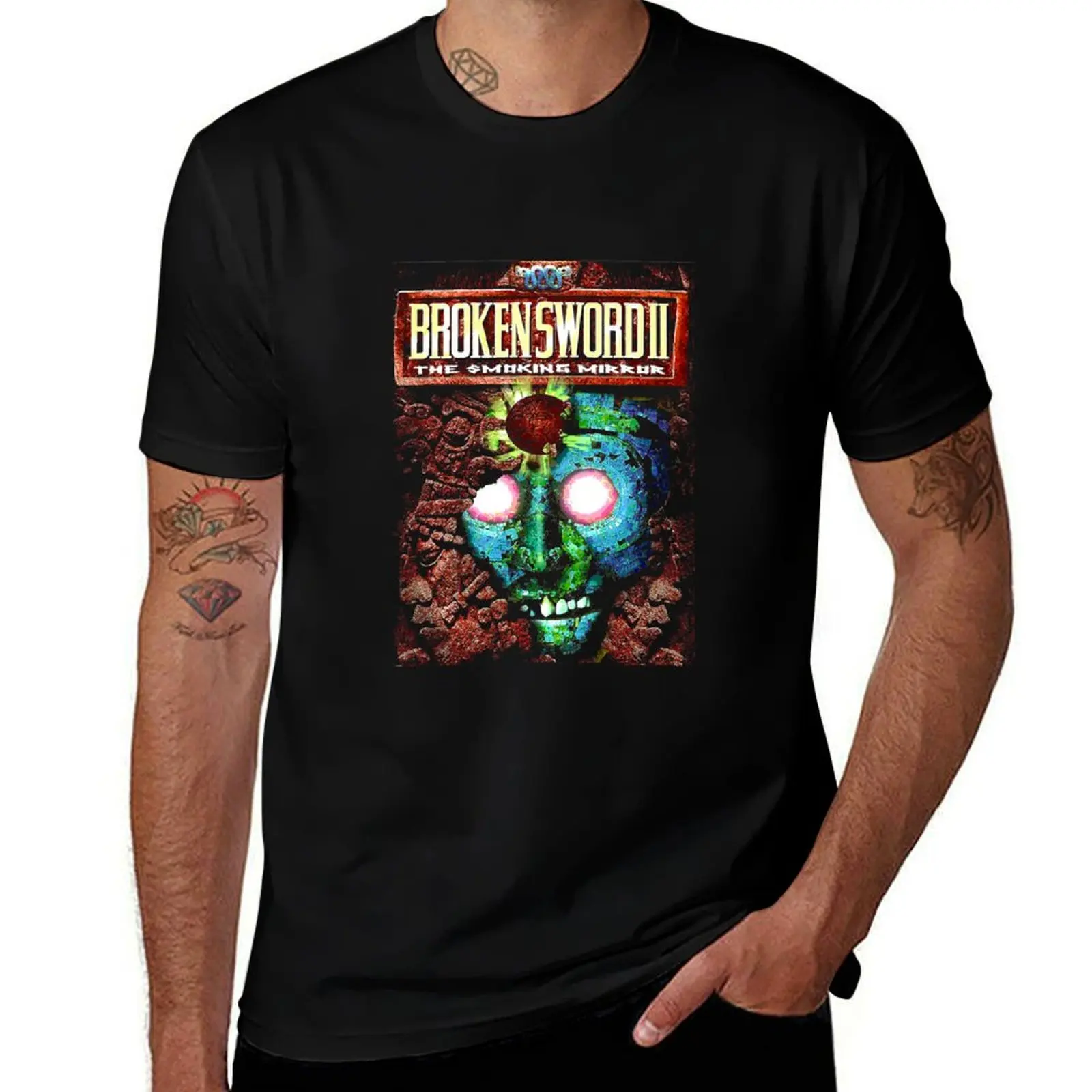 

Broken Sword 2 T-Shirt essential t shirt cotton man t-shirts graphics men t shirts
