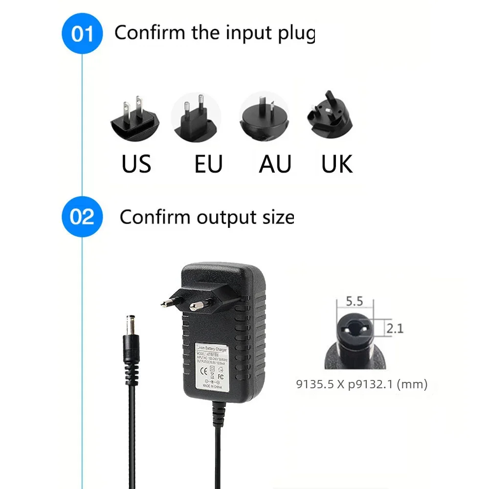 Power Cord Charger Adapter for 0.5A, AC 110 to 220V, DC 9V, 12V, 18V, 19V, 20V, 22V, 24V, 26V, 27V, 30V, 1A