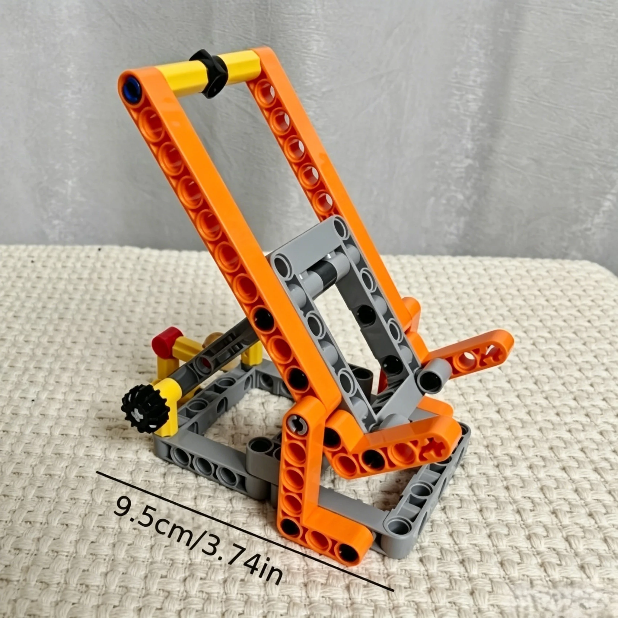 Assembled Building Block Desktop Stand - Suitable for Office Desks, Home Decor, and Use as a Storage Rack, a Small Item That Adds Fun and Ambiance, and Has Multiple Uses Such as a Desktop Phone Stand, with Gears for Ad