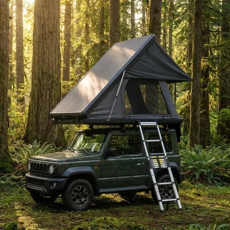 Hydraulic Lift Hard Car Roof Tent SUV 4 People Double Layer Resnt Offroad Camping Road Trip Adventure Shelte