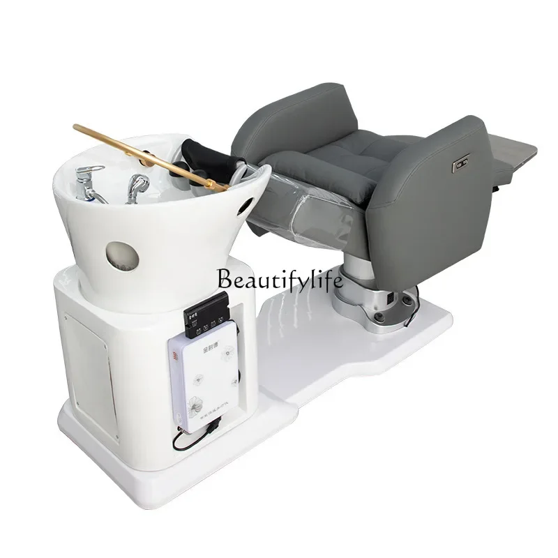 

FG17Simple intelligent electric massage shampoo bed rotating sitting full lying flush head treatment bed
