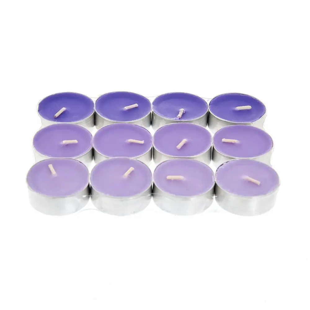 

12 Pieces Purple Scented Tealight 12x9x1 Cm Paraffin Candle Home Decoration Home Gift For Home Office fast Shipping From Turkey