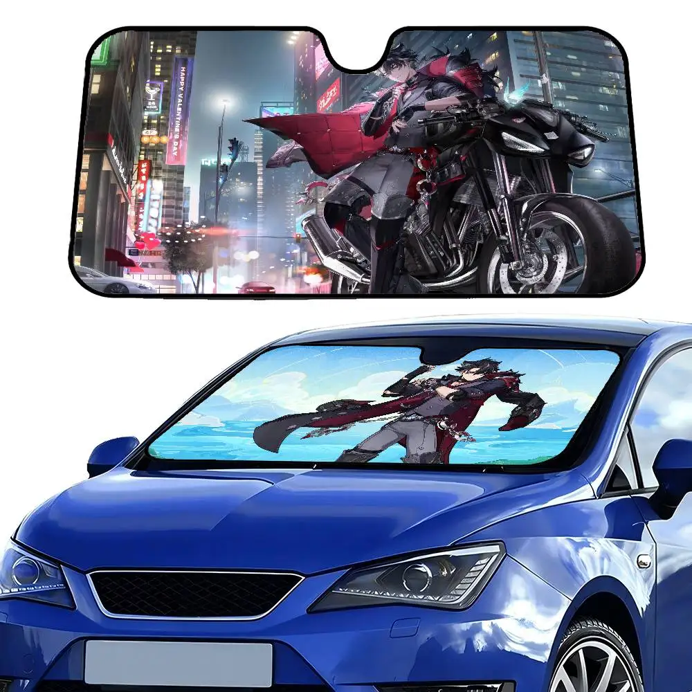 

Солнцезащитный козырек Wriothesley для седанов, улучшенный автомобильный солнцезащитный козырек 51,2 x 27,5 дюймов для защиты козырька переднего лобового стекла