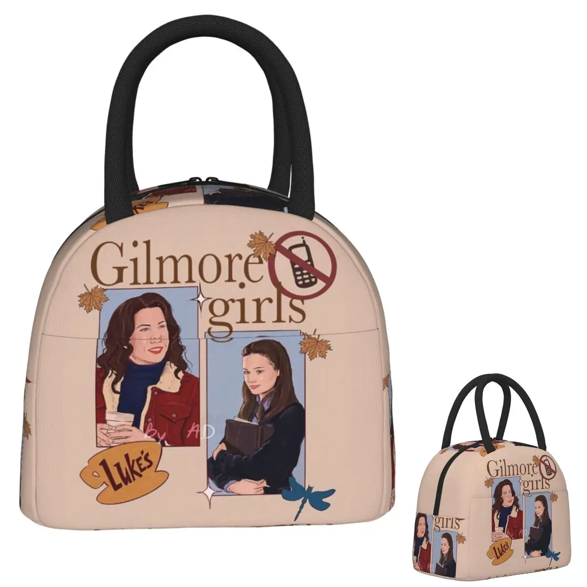 

Сумки для обеда Gilmore для девочек с граффити, изолированная коробка для бенто, водонепроницаемая сумка для обеда, многоразовые сумки для пикника, термосумка для женщин, студентов