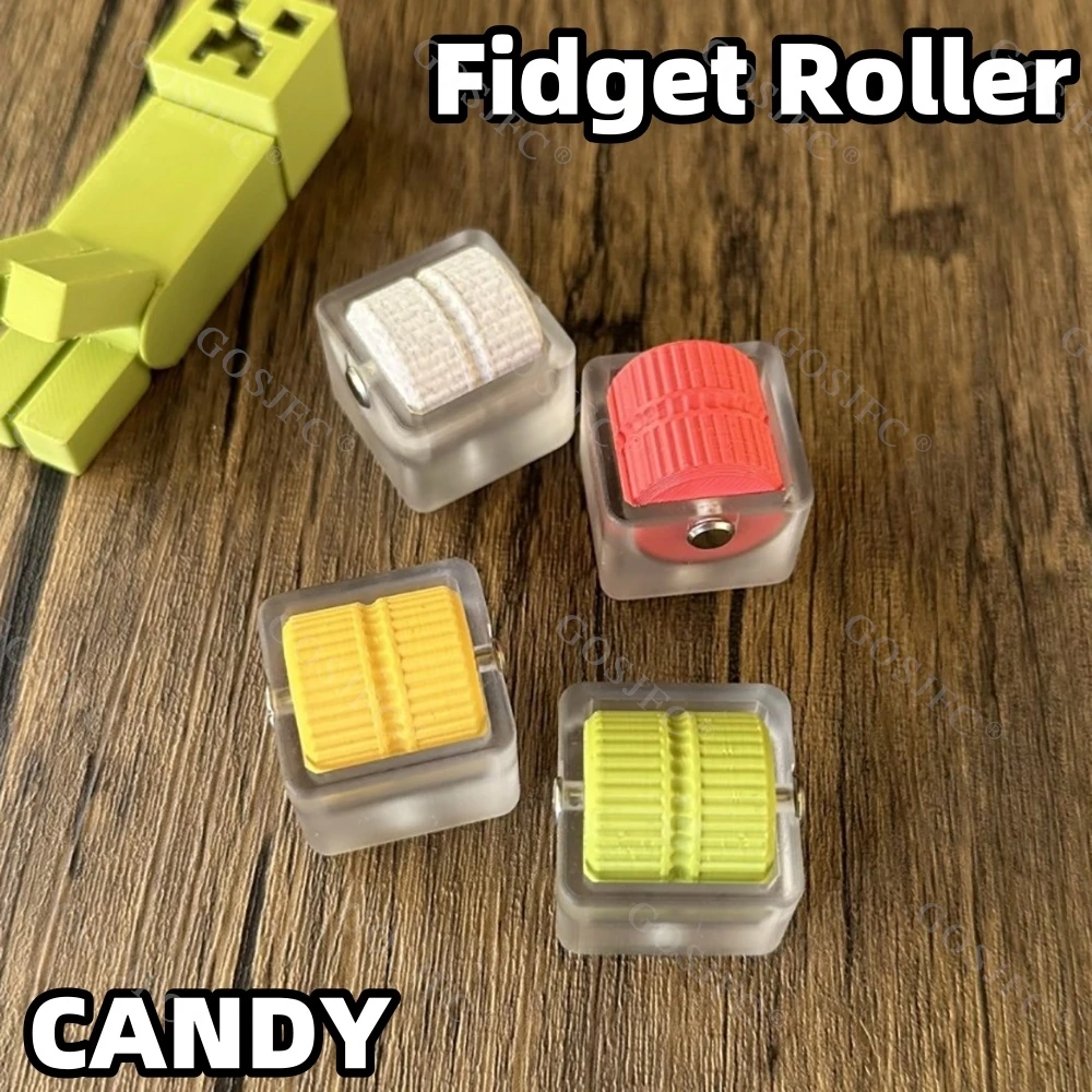 

Candy Fidget Roller PC Прозрачная монета Dingding Fidget Toys для взрослых Игрушка для снятия стресса Антистресс EDC