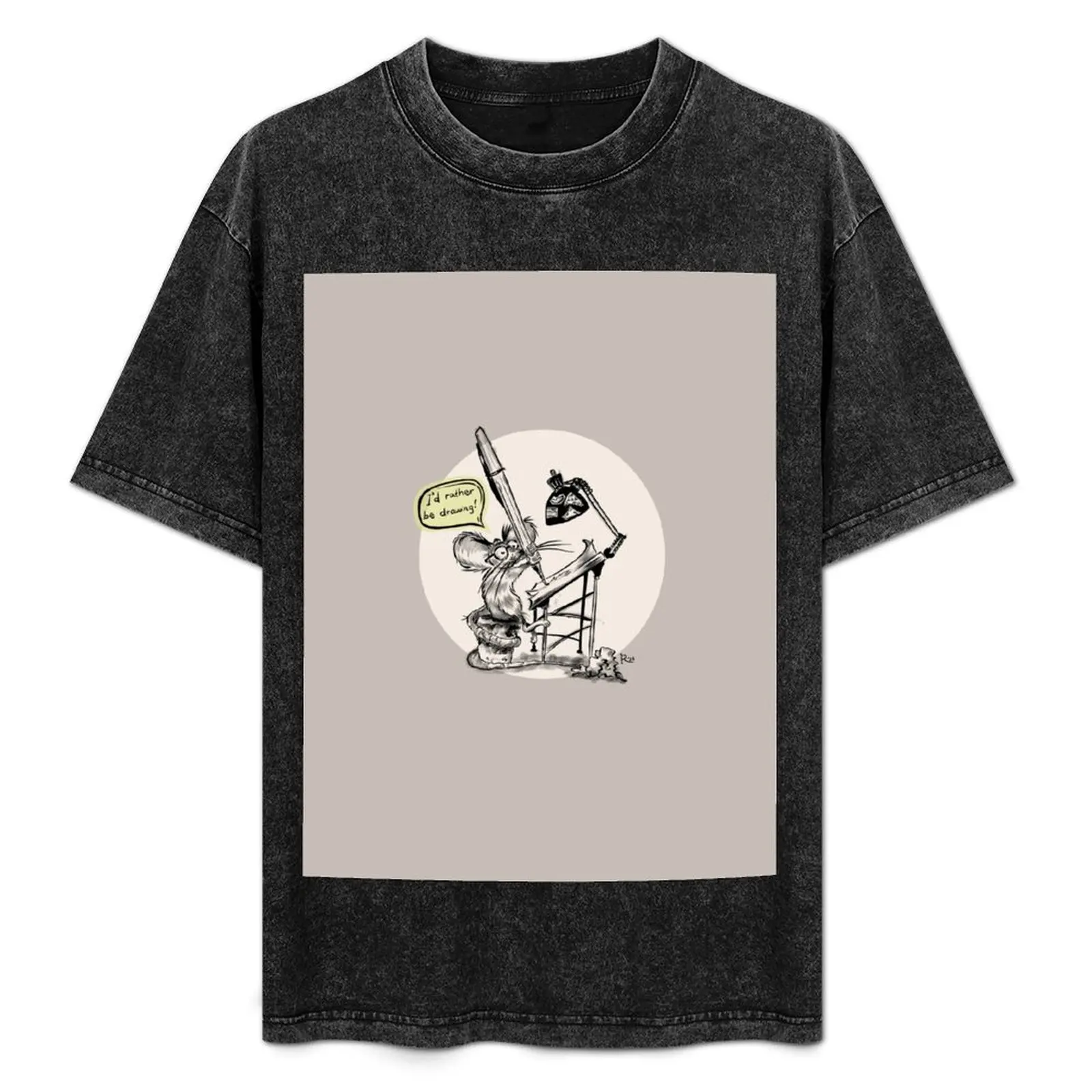 

I'd Rather Be Drawing T-Shirt High Elasticity Sports Tee Shirt
