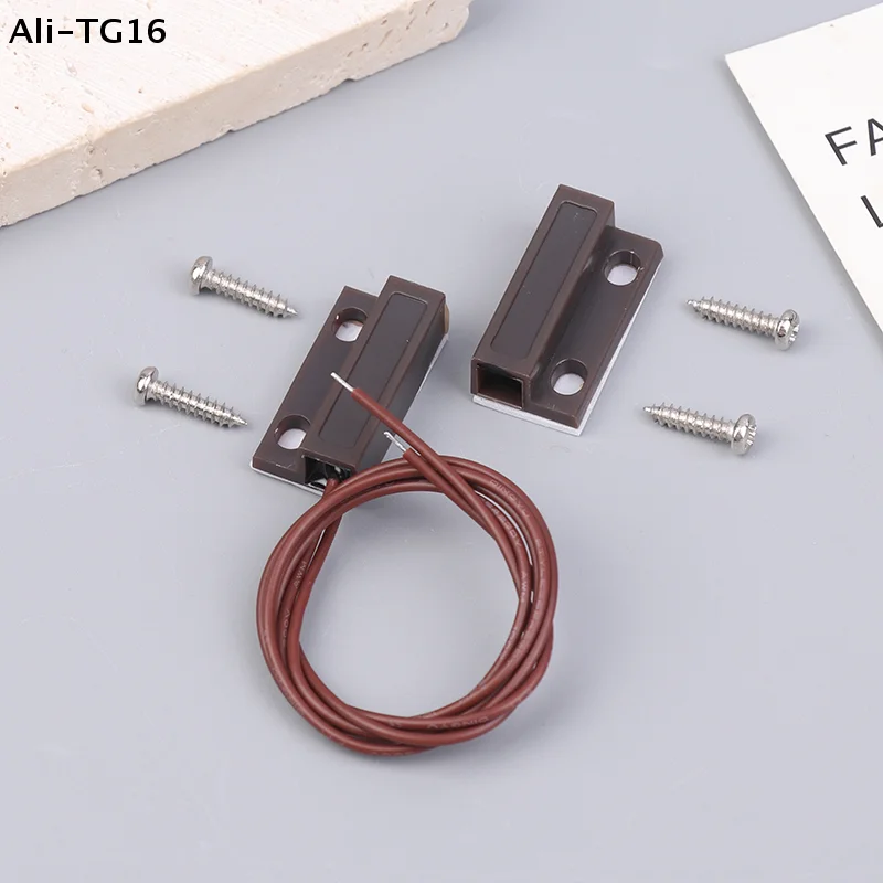 【AYA】MC-38A Wired Door Window Sensor Magnetic Switch NC/NO Sensor Switch For Home Alarm System Detector Reed Switch