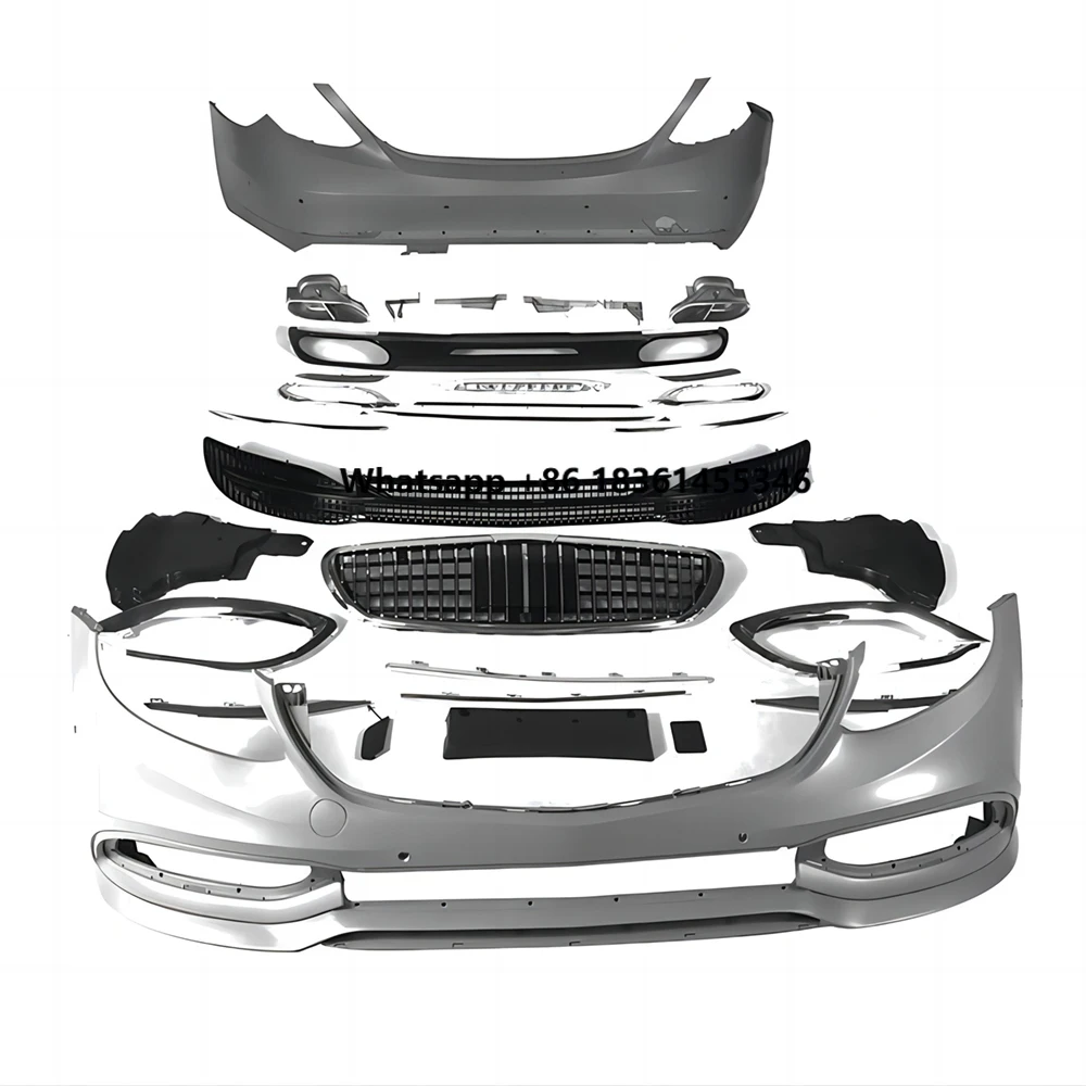 Full Body Kit For E Class W213 E200 E250 E300 E350 E400 16-19 Upgrade to VS Style Front Rear Bumper
