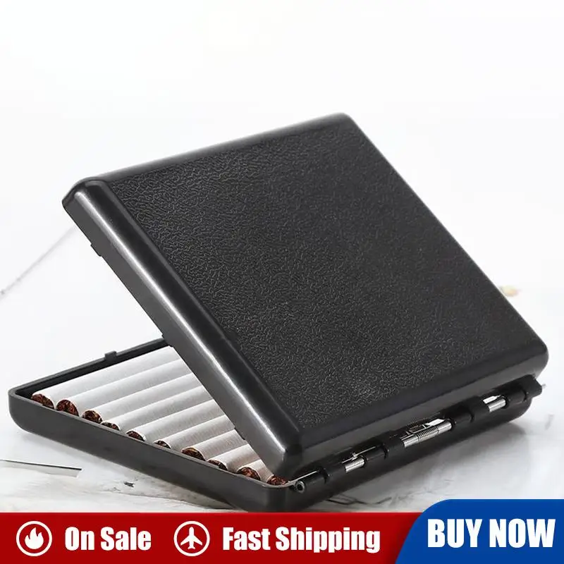 Leather Cigarette Case Tobacco Pocket Pouch Holder Box For Cigar Hold 20 Cigarettes Storage Case Box Holder Pouch For Men Gift