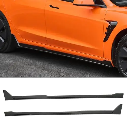 

Боковые юбки KHK для Tesla Model 3 2024-2025 годов | Глянцевый черный обвес из ABS-пластика – Night Edition