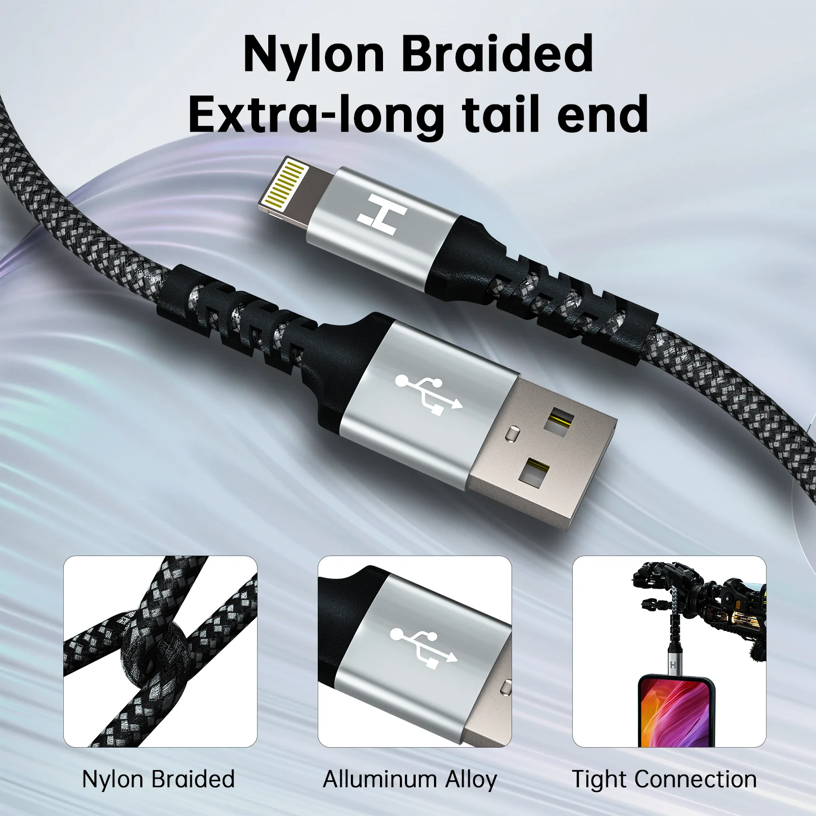 6ft 10ft for iPhone Charger data Cable [Apple MFi Certified] USB Lightning iPhone 13 12 11 xs xr 8 7 6s ipad etc fast Charging