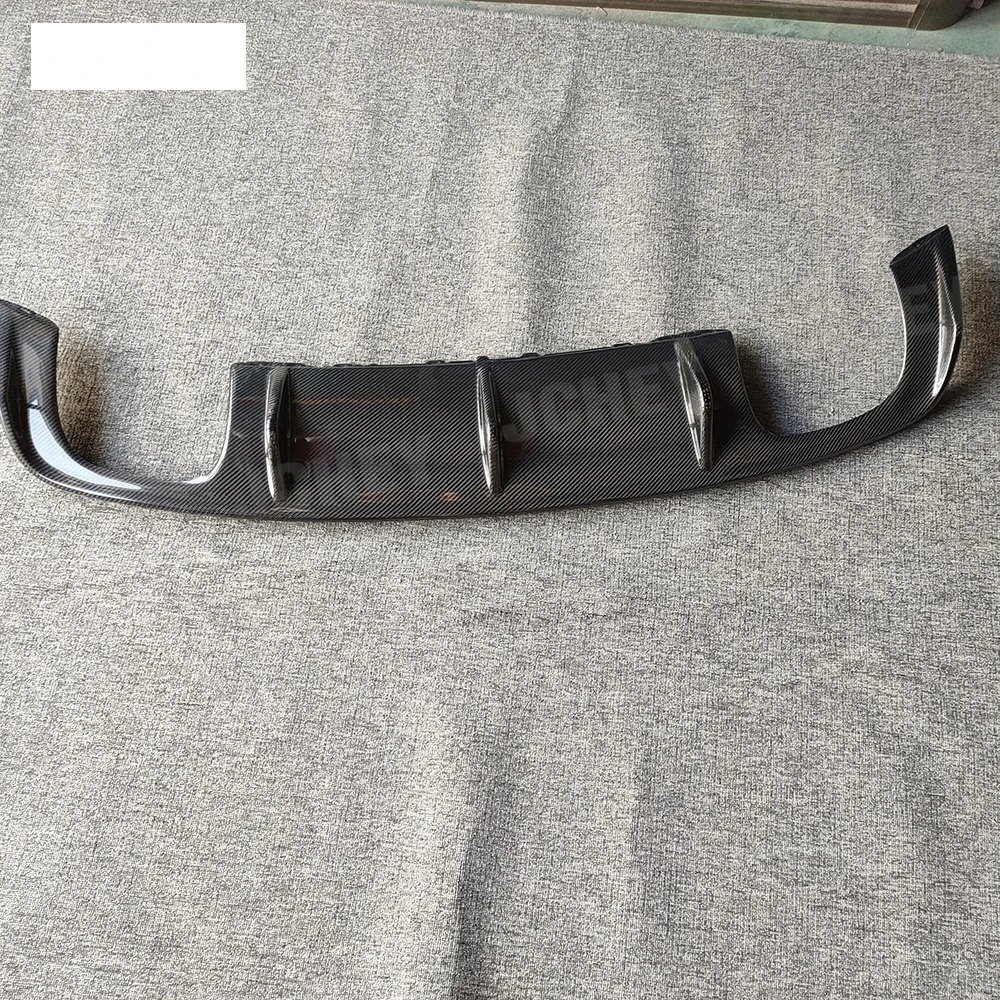 Rear Bumper Lip Spoiler Diffuser for Audi A3 Sline S3 Sedan 4 door Not A3 Standard 2014 2015 2016 FRP Carbon Fiber Car Styling view 5