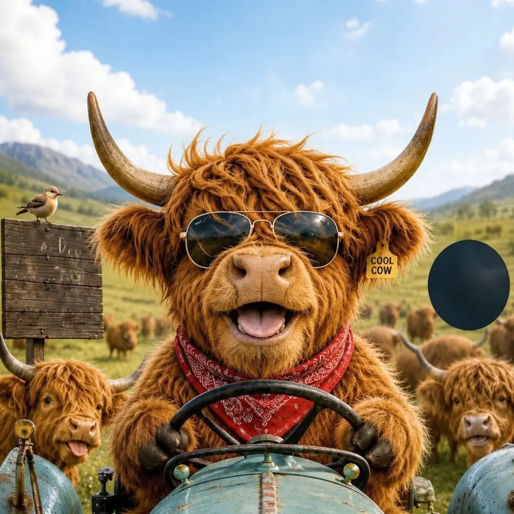 Highland Cow 2027 Wall Calendar Monthly Planner Record Book Office Home Decoration Organizer For Schedule Planning
