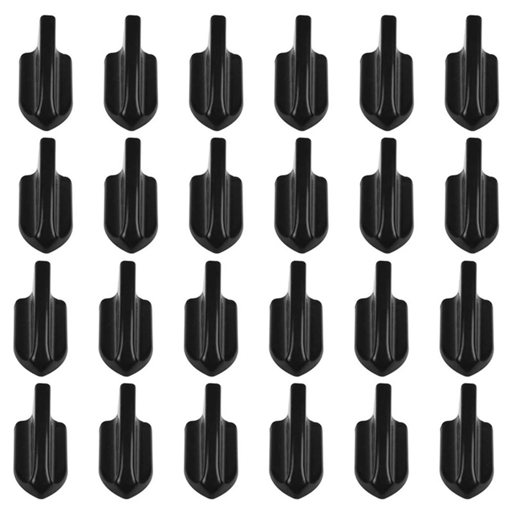 Plain 24Pcs Black Car EVO-Style PP Roof Shark Fins Spoiler Wing Kit Vortex Generator