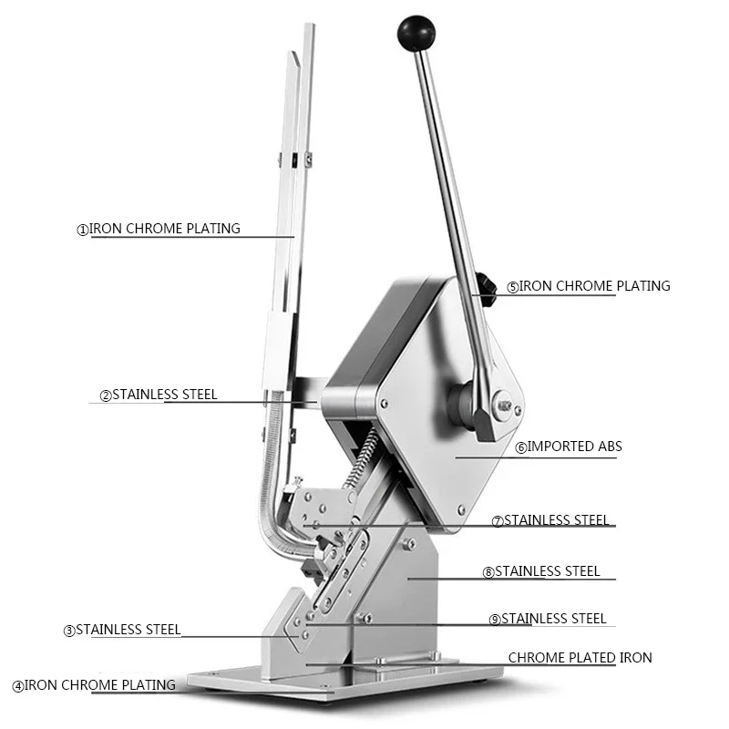 Manual U-Shaped Alumínio Máquina de abotoar Prego, Ham Salsicha Tie Kou, Saco De Supermercado, Clipe Máquina De Embalagem, GF-50