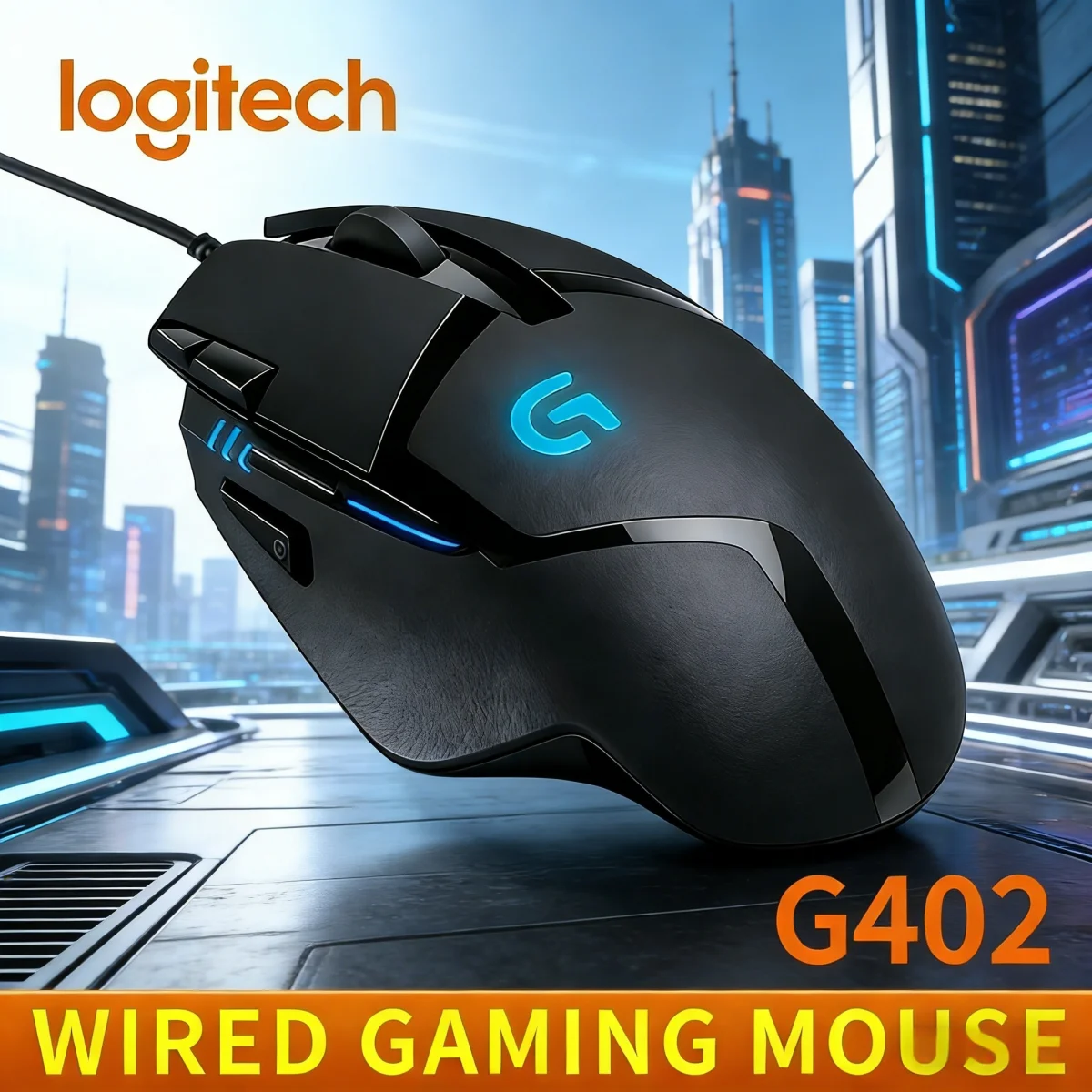 

Портативная мышь Logitech G402+MK120, бесшумное нажатие, подключение и использование без настройки, подходит для студентов, офиса и домашнего использования, эргономичная рукоятка для дома