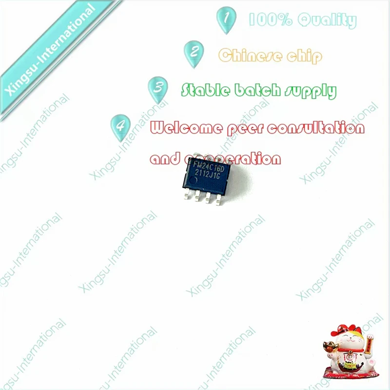 1PCS/Piece FM24C16D-SO-T-G Silkscreen FM24C16D Patch SOP-8 Memory Chip IC New Original