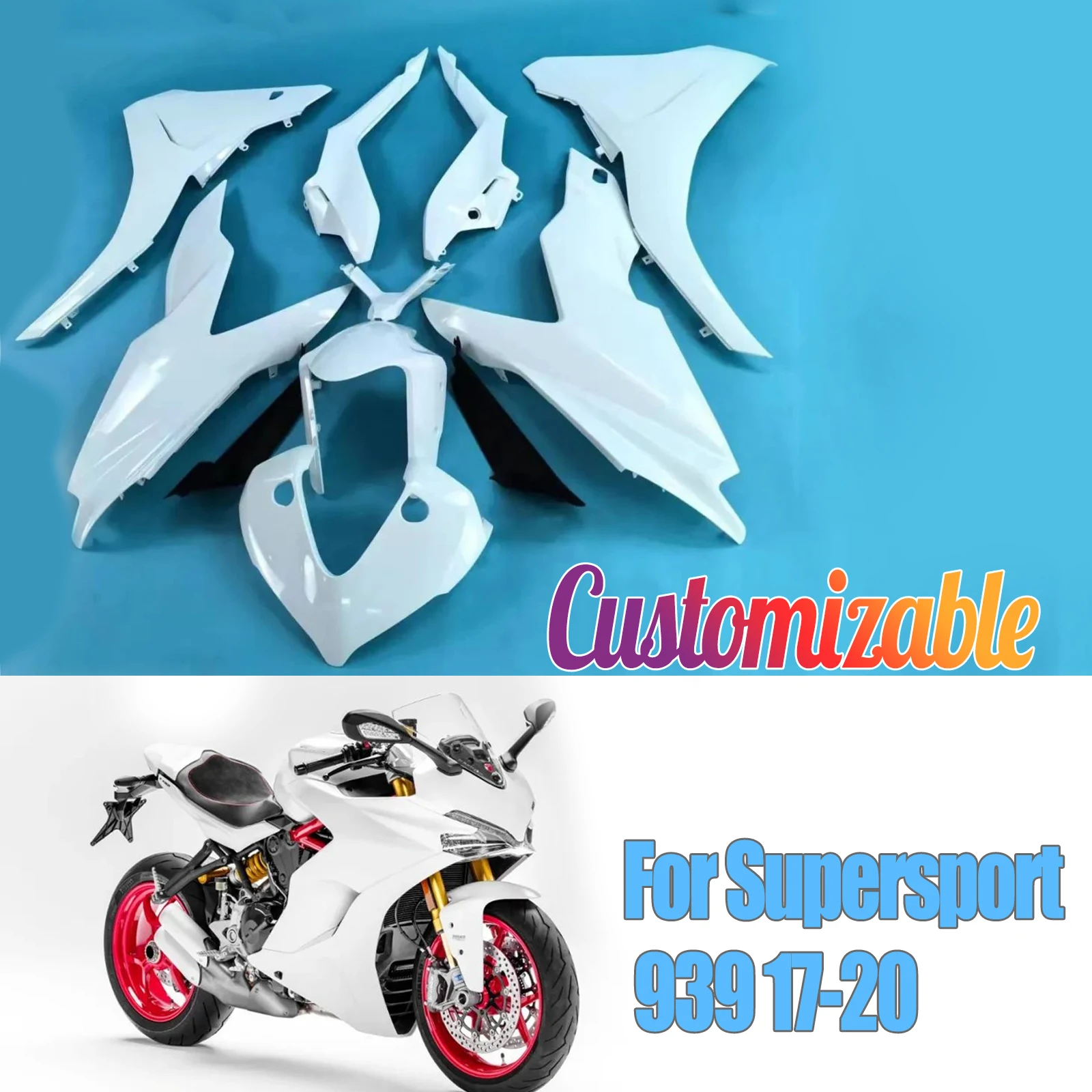 Fit For 2017 - 2020 Ducati Supersport 939 939S Motorcycle Accessories Fairing Set Kit Injection Panel Bodywork 2018 2019