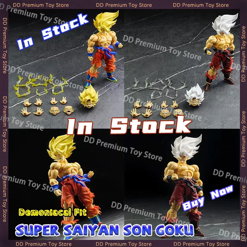 

In Stock N&T Studio Son Goku Figures Dragon Ball SSJ NT Goku SHF Battle Damaged 3.0 Anime Action Figures Collectiion Model Toys