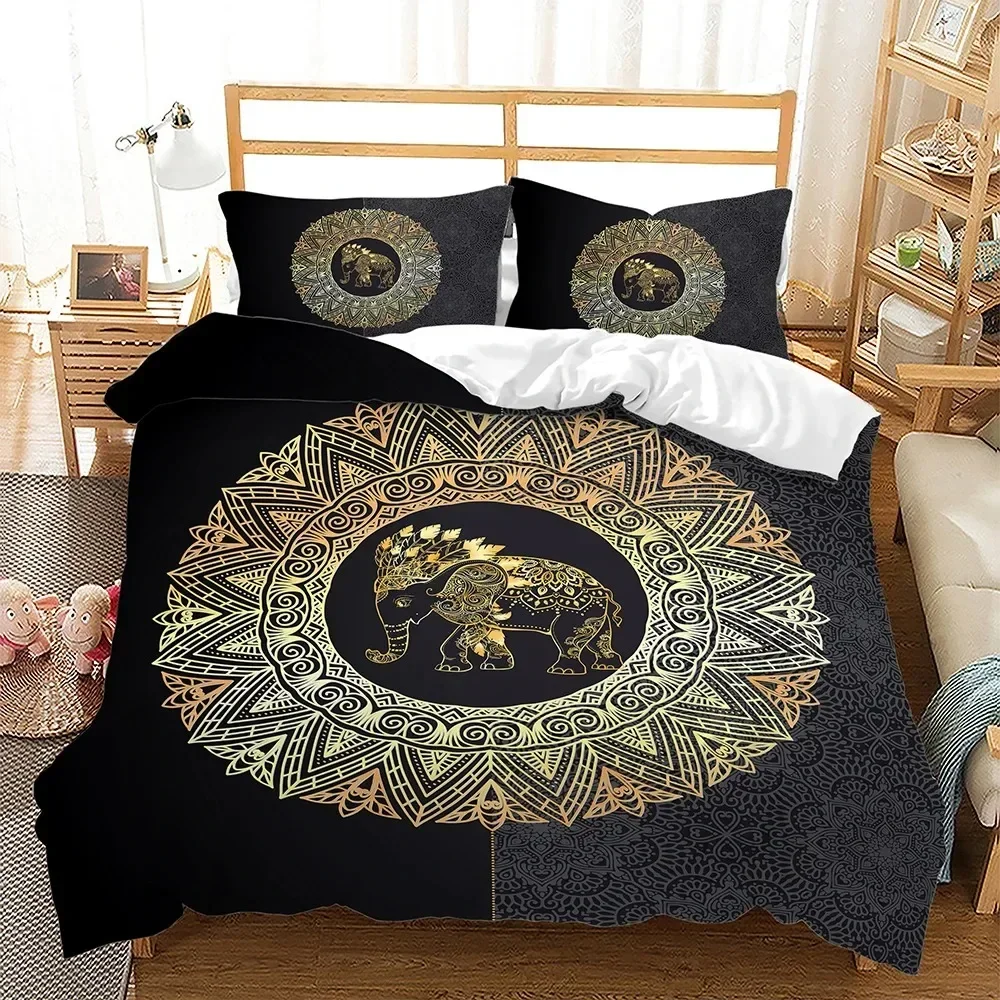 Bohemian Bedding Set Fashion Duvet Cover Pillowcases Single Double TwinQueen For Men Women Kids Gift