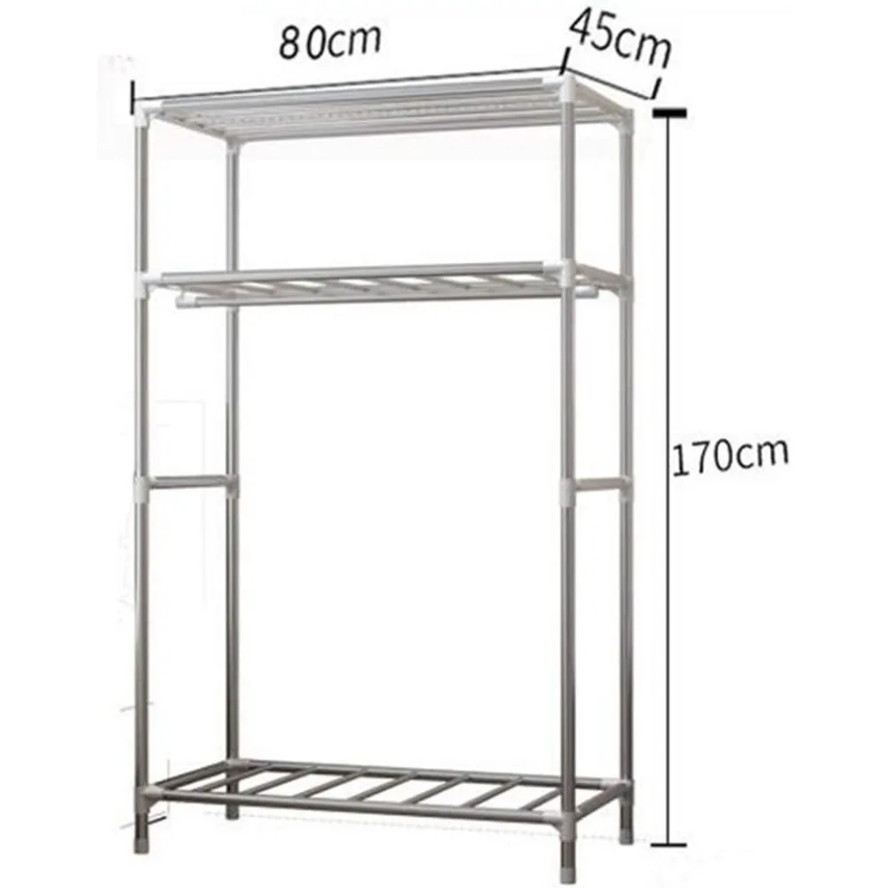 خزانة تخزين قماشية محمولة، منظم خزانة ملابس موفر للمساحة للملابس، خزانة قائمة سهلة التجميع مع كاليفورنيا كبير #2