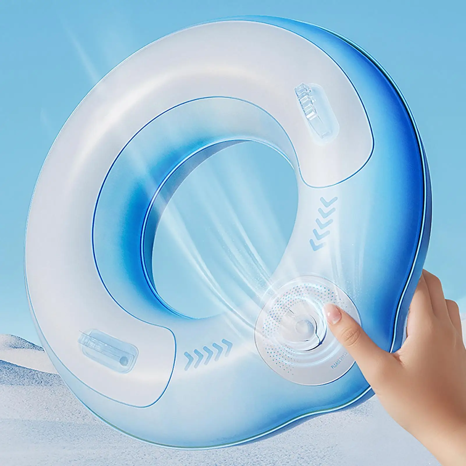 สระว่ายน้ําลอยหลอดว่ายน้ําแหวนหลอดของเล่นน้ําทําให้พองเล่น Floaty สําหรับฤดูร้อน Travel River Party วันหยุดกลางแจ้ง Backyard