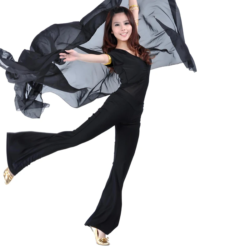 Belly Practice Clothing Modern Dance Belly Dance Long Pants Yoga Sport Soft Pants Lady Dancing Training Suit Adults Gym Women