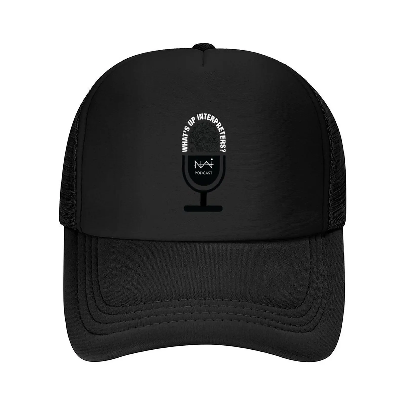 

What's Up Interpreters NAI Podcast Baseball Cap Uv Protection Solar Hat Anime Hat derby hat hard Mens Tennis Women's