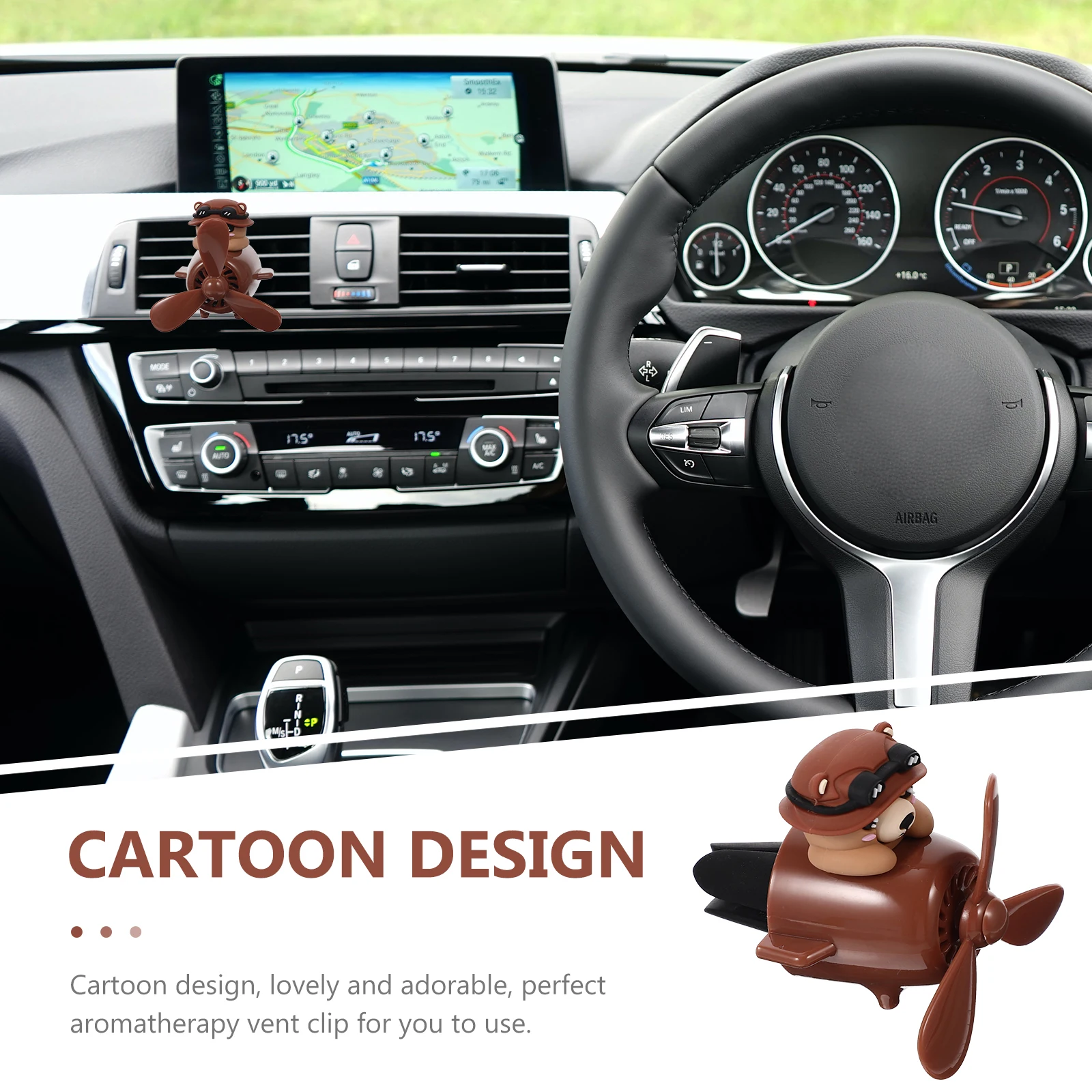 

naments Diffuser Bottle Air Freshener Funny Oil Scents Decorations Aroma Clip Car Aromatherapy Vent Lovely Cartoon Design Home
