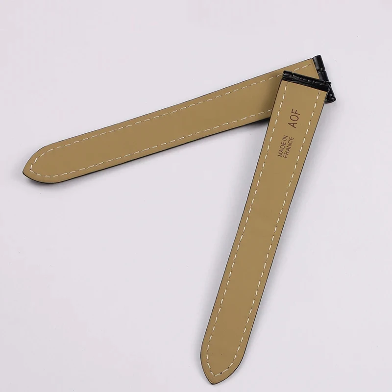 Compatible with Cartier genuine leather watch straps –for men's Tank London and women's Ronde Solo, ocowhide leather18 20 22 25 view 2