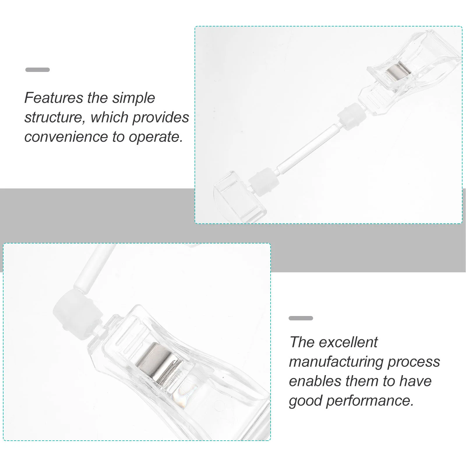 5 Buah Klip Akrilik Transparan untuk Display Harga di Toko Ritel, Penyangga Label Makanan, Rak Label Meja, Klip Display Iklan