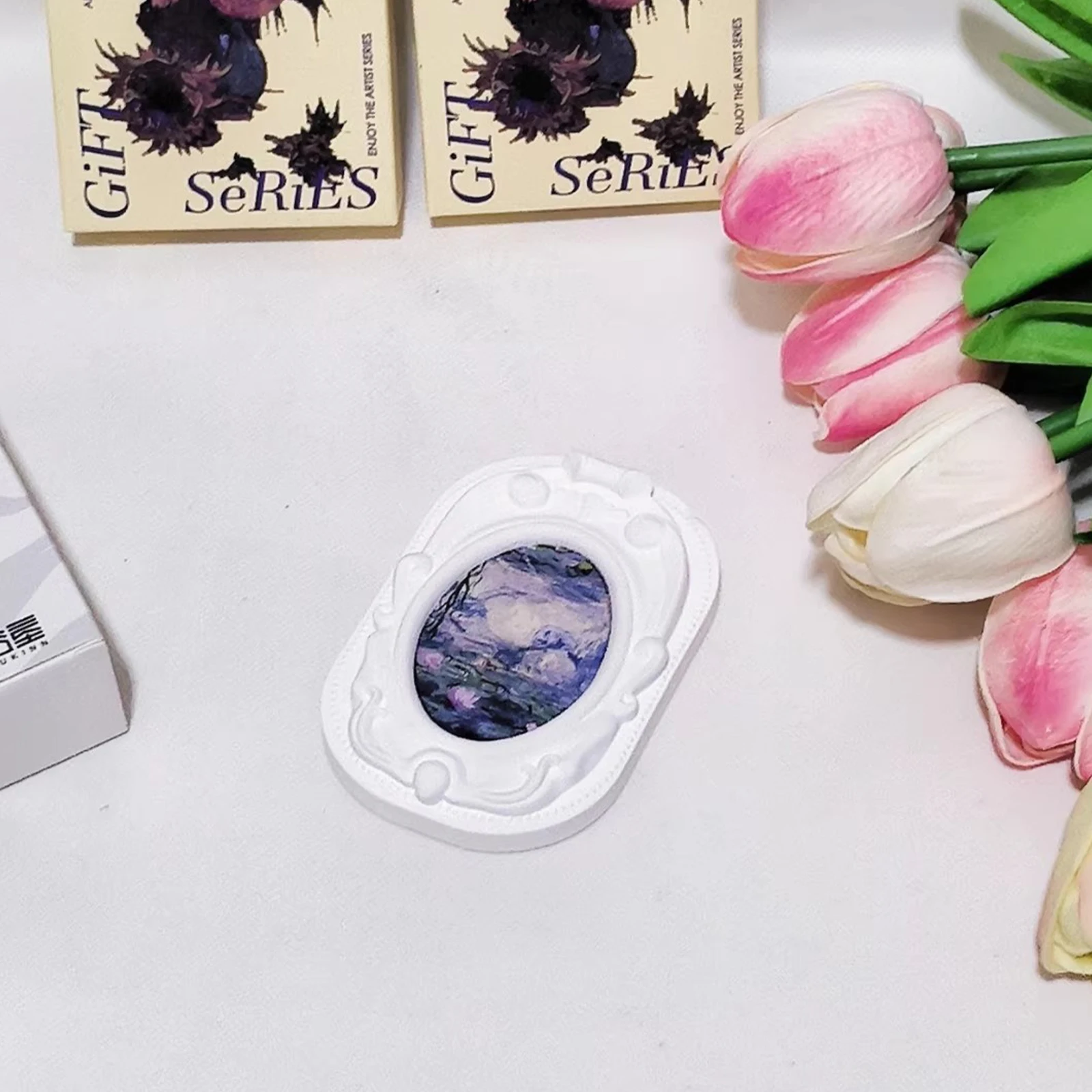 1Pc Vintage Gypsum Tablet Aromatherapy Pendant - Solid Diffuser for Car Wardrobe & Valentine's Day Gifts view 3
