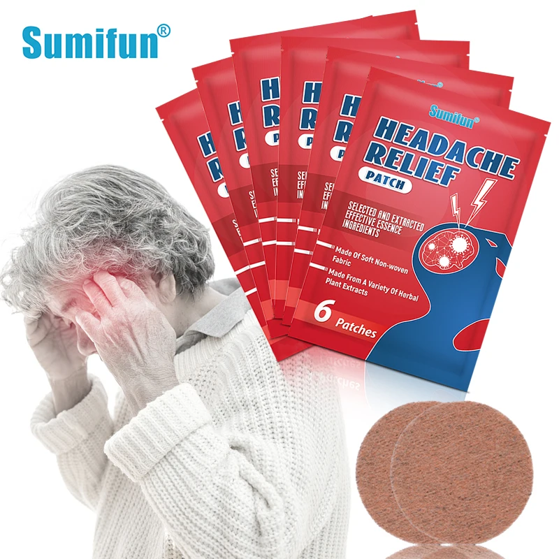 

36Pcs Sumifun Migraine Treatment Medical Plaster Herbal Headache Relief Patch Chinese Medicine for Head Pain Anxiety Nerve Relax